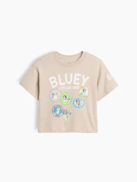 T-shirt z nadrukiem „Bluey” dla niemowląt i Maluchów