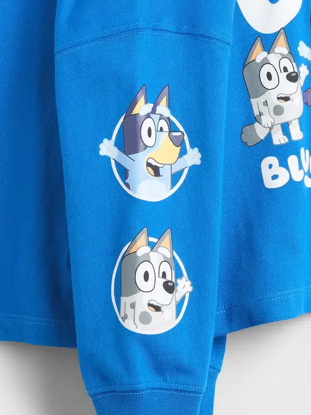 T-shirt z nadrukiem „Bluey” dla niemowląt i Maluchów
