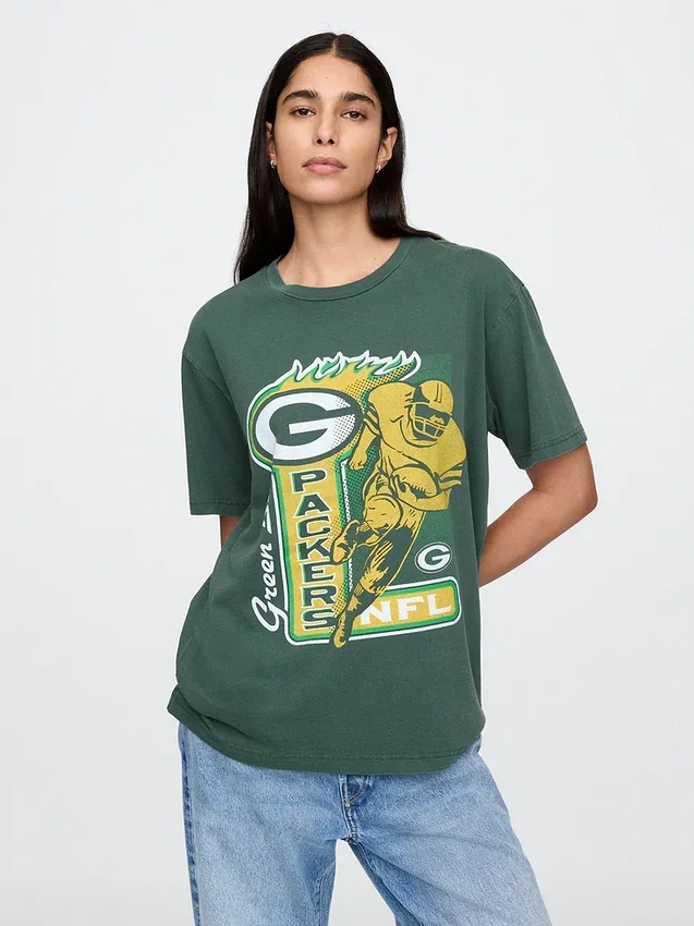 T-shirt z nadrukiem dla dorosłych z motywem drużyny NFL Green Bay Packers
