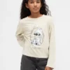 T-shirt z nadrukiem dla dzieci GAP × Disney w stylu oversize