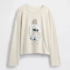 T-shirt z nadrukiem dla dzieci GAP × Disney w stylu oversize