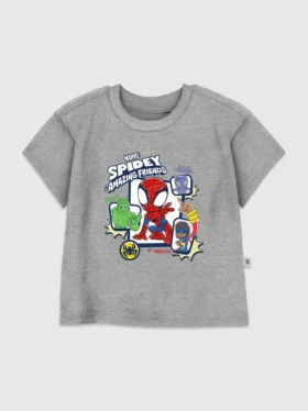 T-shirt z nadrukiem dla malucha „Spidey and His Amazing Friends”