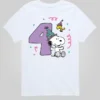 T-shirt z nadrukiem dla malucha z serii „Peanuts” z okazji 4. urodzin, z krótkim rękawem