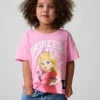 T-shirt z nadrukiem dla małych dziewczynek z motywem Księżniczki Peach