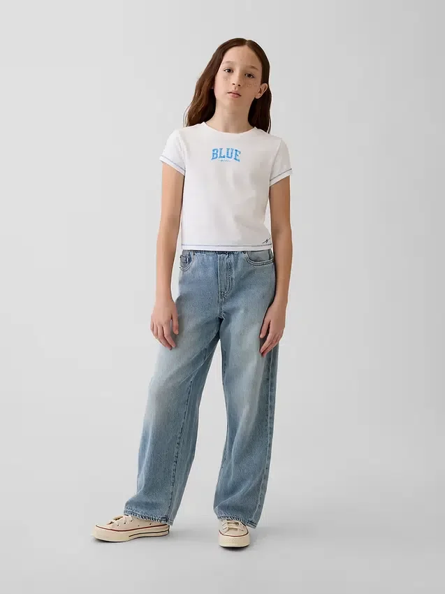 T-shirt z nadrukiem „Get Blue” dla dzieci