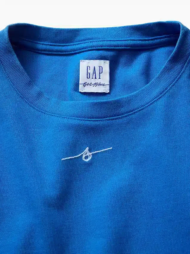 T-shirt z nadrukiem „Get Blue” dla dzieci