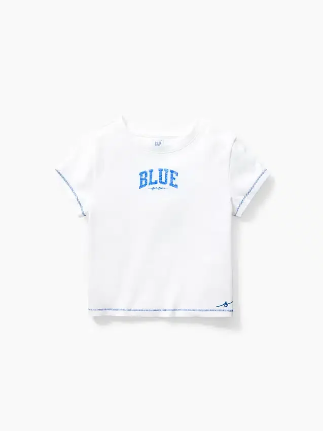 T-shirt z nadrukiem „Get Blue” dla dzieci