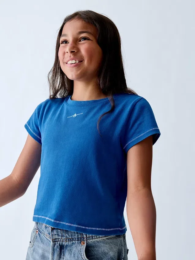 T-shirt z nadrukiem „Get Blue” dla dzieci