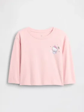 T-shirt z nadrukiem Hello Kitty dla niemowląt i maluchów