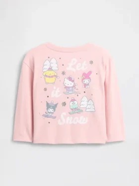 T-shirt z nadrukiem Hello Kitty dla niemowląt i maluchów