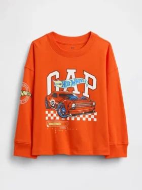 T-shirt z nadrukiem „Hot Wheels” dla niemowląt i Maluchów