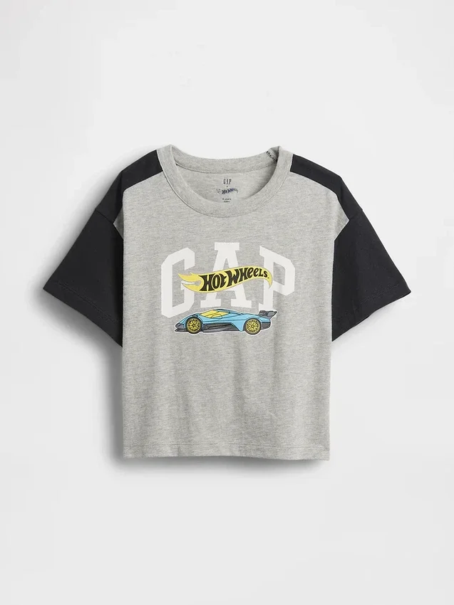 T-shirt z nadrukiem Hot Wheels dla niemowląt i maluchów