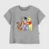 T-shirt z nadrukiem „Hugs” z Kubusiem Puchatkiem dla małych dzieci