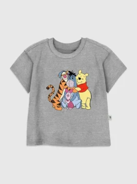 T-shirt z nadrukiem „Hugs” z Kubusiem Puchatkiem dla małych dzieci