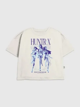 T-shirt z nadrukiem „Kids K-Pop Demon Hunters This is What It Sounds Like”