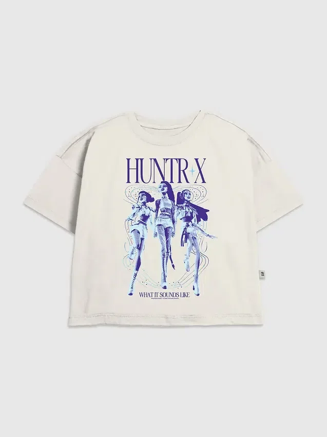 T-shirt z nadrukiem „Kids K-Pop Demon Hunters This is What It Sounds Like”