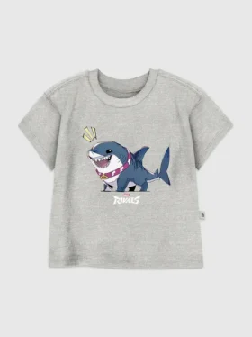 T-shirt z nadrukiem „Marvel Rivals: Jeff the Shark” dla małych dzieci