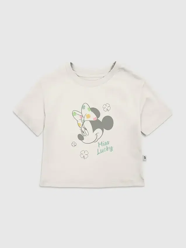 T-shirt z nadrukiem „Minnie Mouse Miss Lucky” dla maluchów