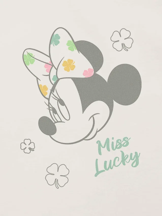 T-shirt z nadrukiem „Minnie Mouse Miss Lucky” dla maluchów