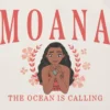 T-shirt z nadrukiem „Moana” w stylu collegiate dla maluchów