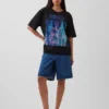 T-shirt z nadrukiem Nirvana, gruba, o skróconym kroju
