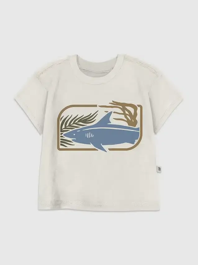 T-shirt z nadrukiem „Oceans Calling” dla małych dzieci