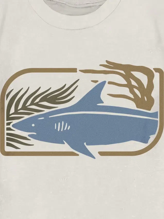 T-shirt z nadrukiem „Oceans Calling” dla małych dzieci