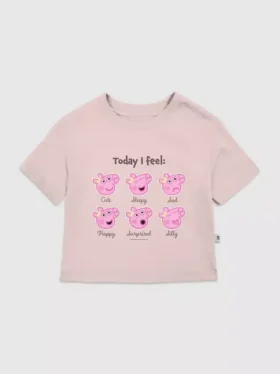 T-shirt z nadrukiem „Peppa Pig Moods” dla maluchów
