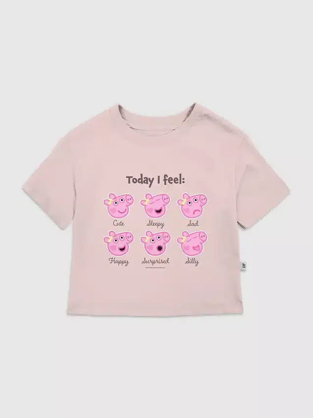 T-shirt z nadrukiem „Peppa Pig Moods” dla maluchów