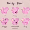 T-shirt z nadrukiem „Peppa Pig Moods” dla maluchów