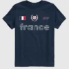 T-shirt z nadrukiem przedstawiającym koszulkę piłkarską reprezentacji Francji dla dzieci