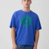 T-shirt z nadrukiem Robert Indiana w stylu oversize
