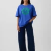 T-shirt z nadrukiem Robert Indiana w stylu oversize