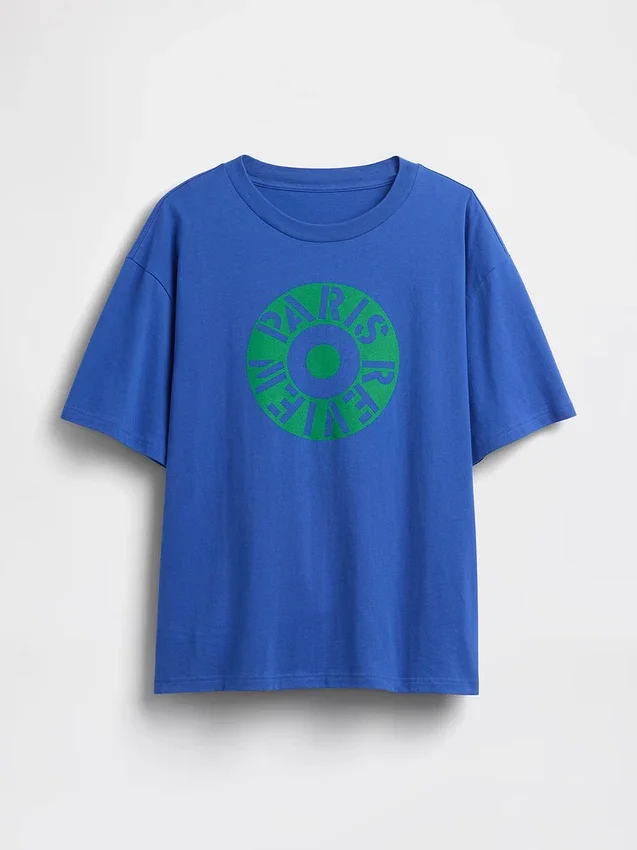 T-shirt z nadrukiem Robert Indiana w stylu oversize