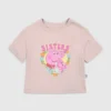 T-shirt z nadrukiem „Sisters” z motywem Peppa Pig dla małych dzieci