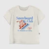 T-shirt z nadrukiem „Snowboard Club” dla małych dzieci