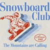 T-shirt z nadrukiem „Snowboard Club” dla małych dzieci