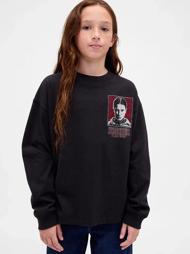 T-shirt z nadrukiem „Stranger Things” dla dzieci