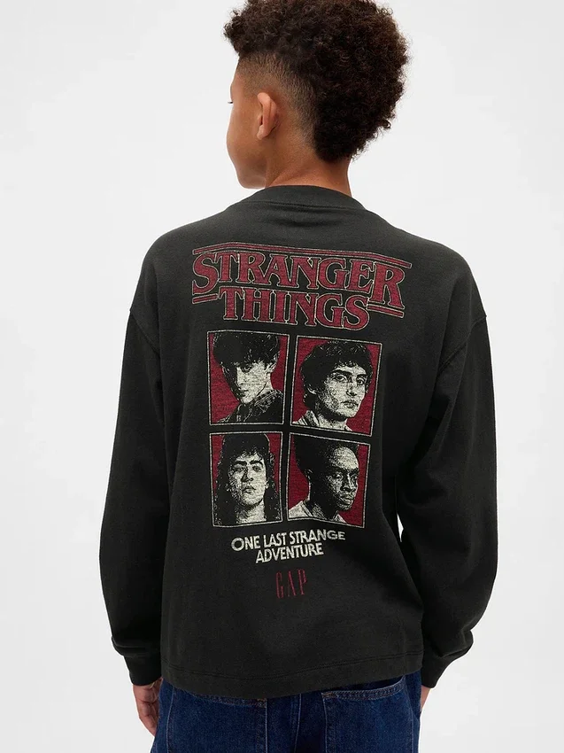 T-shirt z nadrukiem „Stranger Things” dla dzieci
