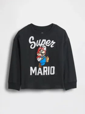 T-shirt z nadrukiem „Super Mario” dla Niemowląt i Maluchów