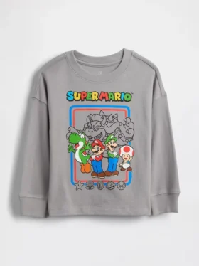 T-shirt z nadrukiem „Super Mario” dla Niemowląt i Maluchów
