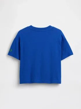 T-shirt z nadrukiem Super Mario w stylu oversize dla małych dzieci