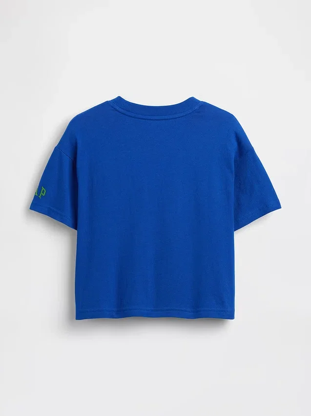 T-shirt z nadrukiem Super Mario w stylu oversize dla małych dzieci