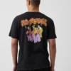 T-shirt z nadrukiem Tlc o luźnym kroju