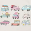 T-shirt z nadrukiem „Trucks and Cars” dla maluchów
