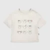 T-shirt z nadrukiem uszu Myszki Minnie dla maluchów