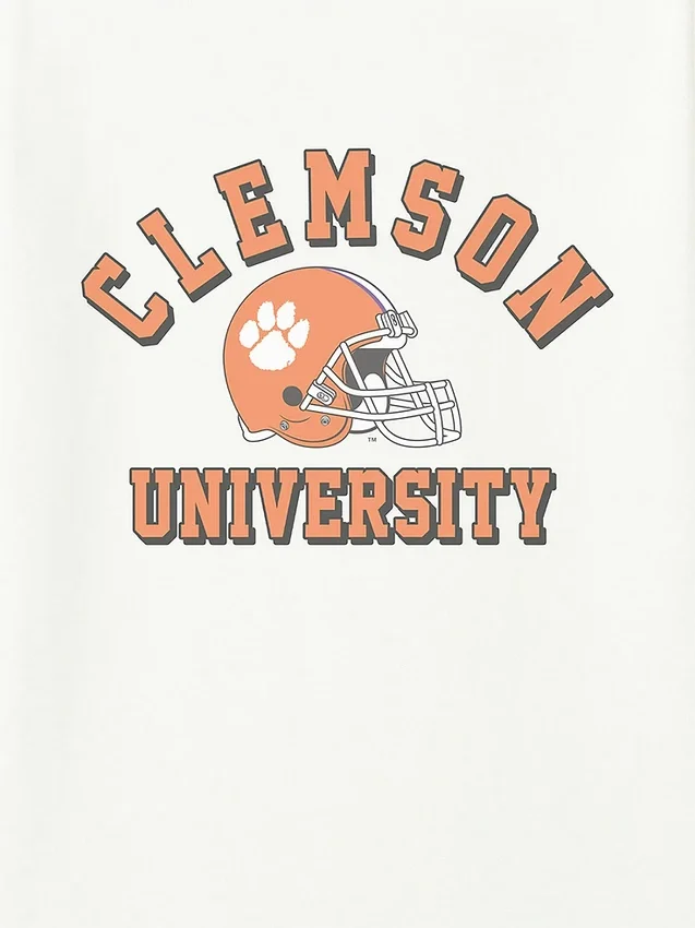 T-shirt z nadrukiem w stylu vintage przedstawiającym drużynę futbolową Uniwersytetu Clemson