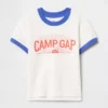 T-shirt z rękawami typu ringer dla niemowląt i maluchów z serii GAP Camp