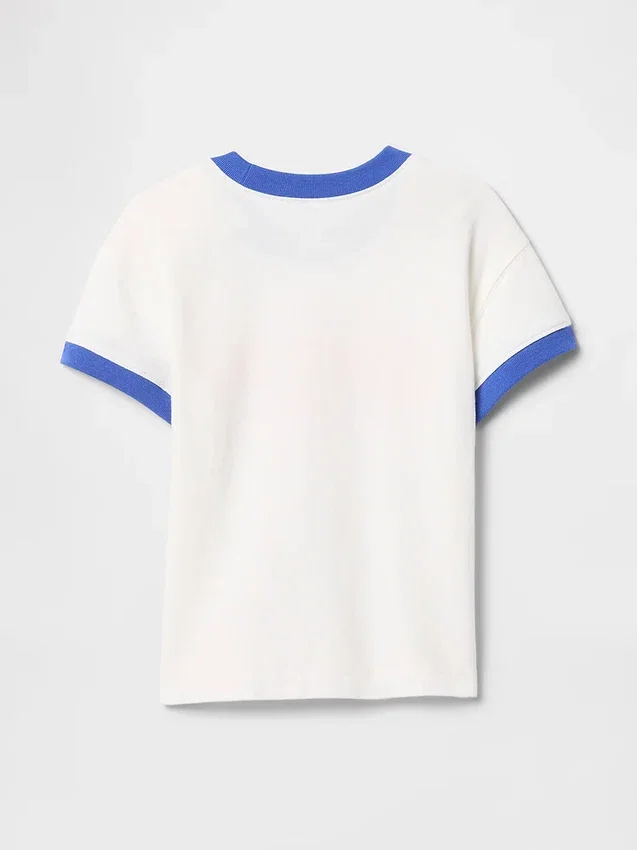 T-shirt z rękawami typu ringer dla niemowląt i maluchów z serii GAP Camp