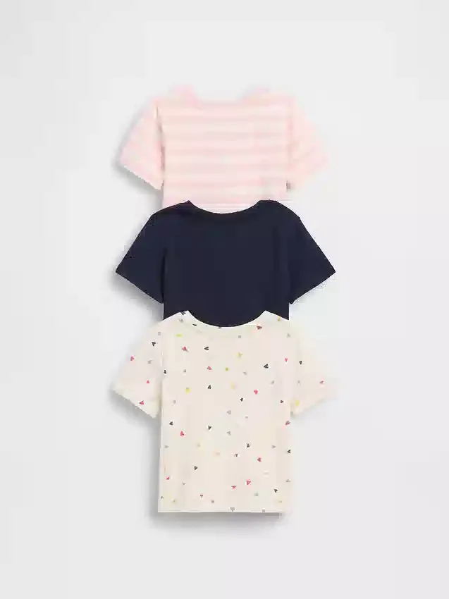 T-shirty dla niemowląt i Maluchów do łączenia w zestawy (pakiet 3 szt.)